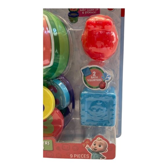 Cocomelon Bathtime Letters and Numbers 9pc Set Age 18 Mo+, New Sealed Box - Picture 8 of 10